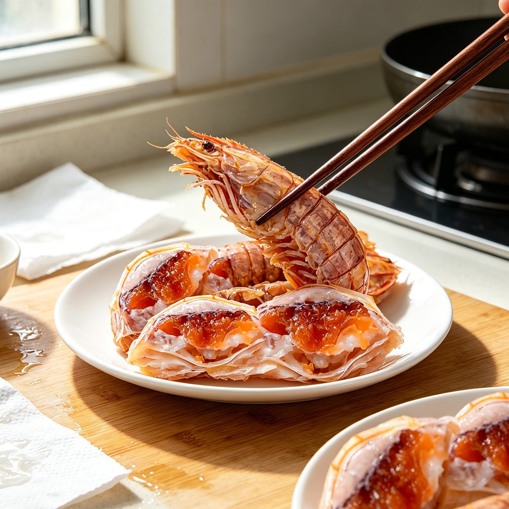 Fresh Mantis Shrimp with Golden Roe