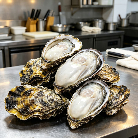 Plump Fresh Oysters, Shucked and Ready