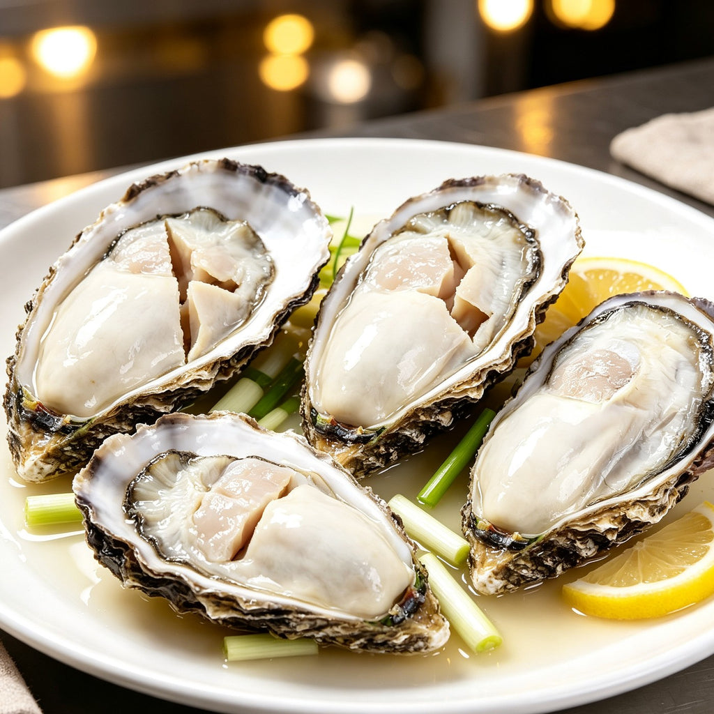 Plump Fresh Oysters, Shucked and Ready
