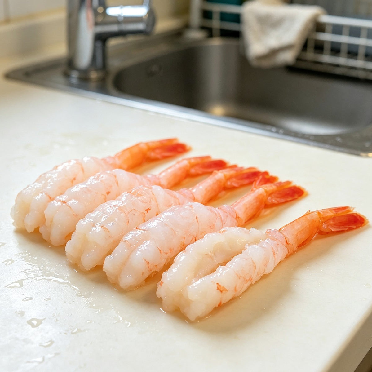 Pre-Peeled Shrimp, Plump and Juicy
